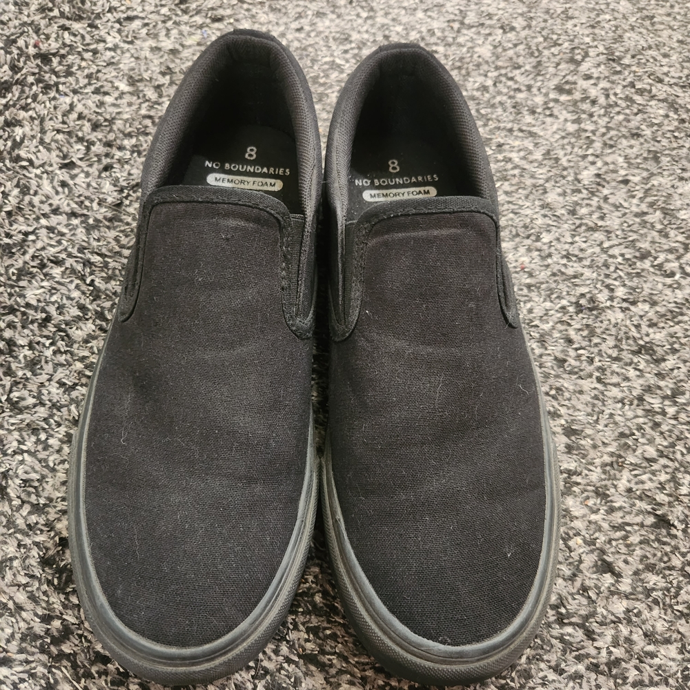 No Boundaries Black Slip-On Loafers